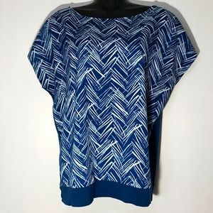 Goegeous boat neck semi-sheer shirt